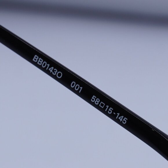 Balenciaga BB0143O 001 Rectangle Eyeglasses 58mm - Black - Picture 9 of 10
